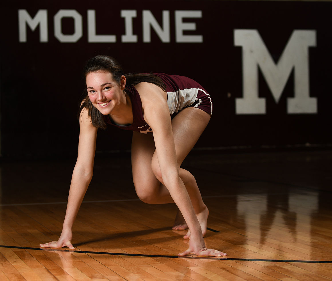 Moline's Pittington challenging herself on the track